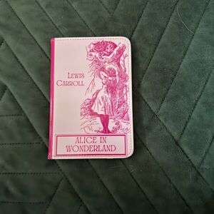 Pink Alice in Wonderland Passport Holder